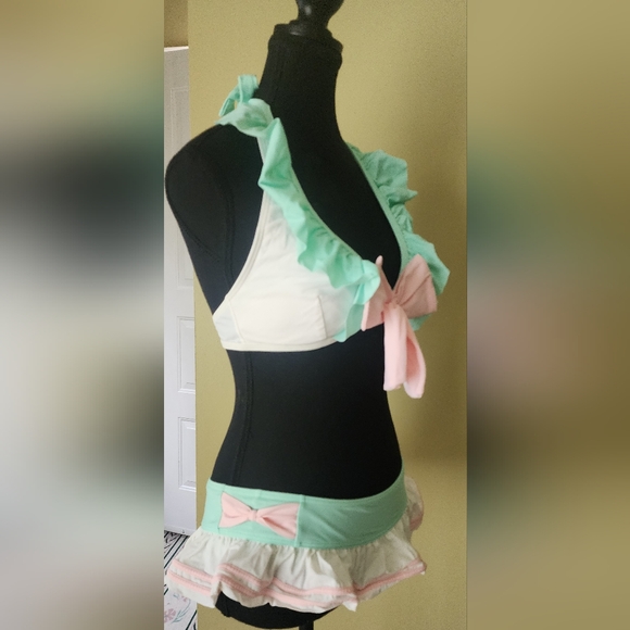 Hot Topic 2 Piece Pastel Sailor Swim Set - Picture 4 of 11